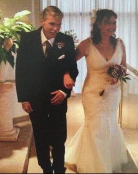 Jimmy walking his daughter Jaycee down the aisle in November of 2012